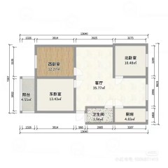 (北辛街道)善国中路黄山桥巷独院2室1厅1卫1000元/月124m²出租